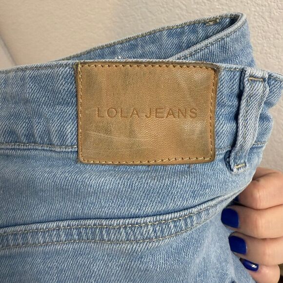 Lola Blue Flare Wide Leg Jeans - Picture 5 of 8